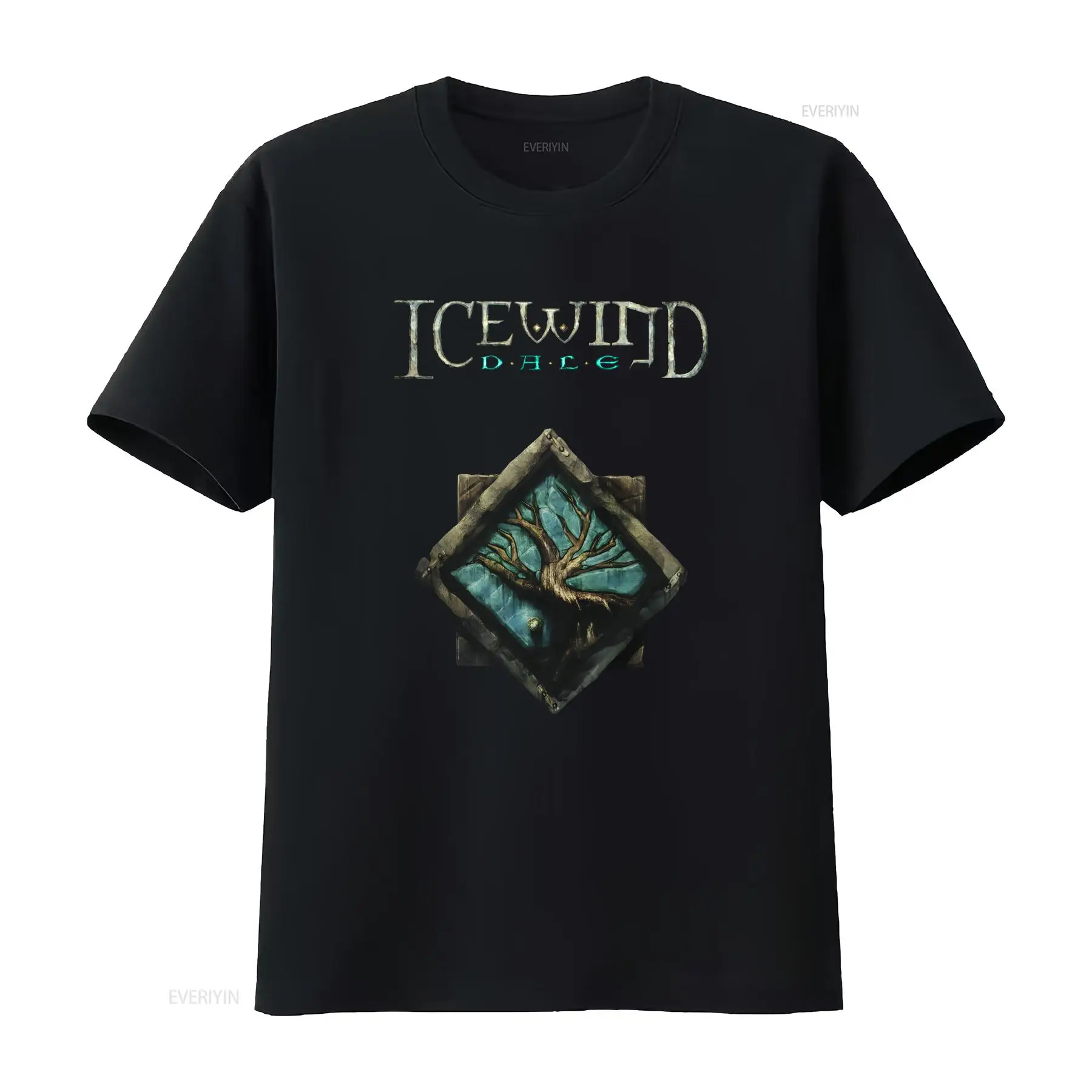 Retro Gaming Logo - تي شيرت Icewind Dale Logo Classic