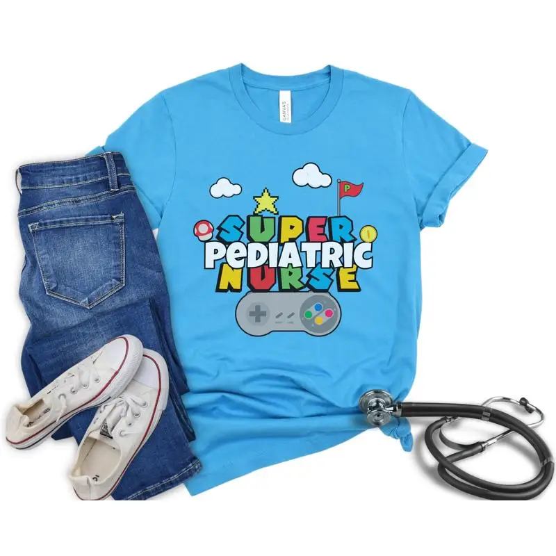 Retro Gaming Gifts For Men - قميص ممرضات الأطفال بتصميم ألعاب الفيديو