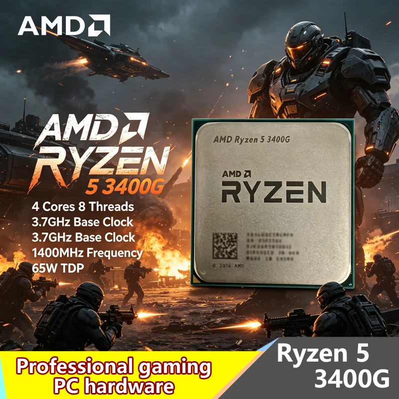 Amd Cpu Ryzen 5 - معالج AMD Ryzen 5 3400G AM4