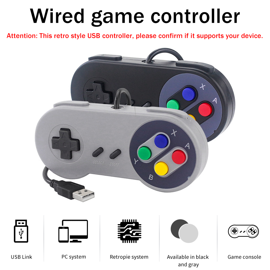 1-2 قطعة من وحدة تحكم SNES USB - مراجعة Raspberry Pi Retropie وسعره