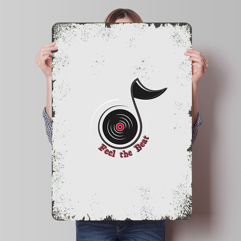 لوحة معدنية عتيقة بتصميم شعار  - مراجعة Retro Gaming Logo وسعره