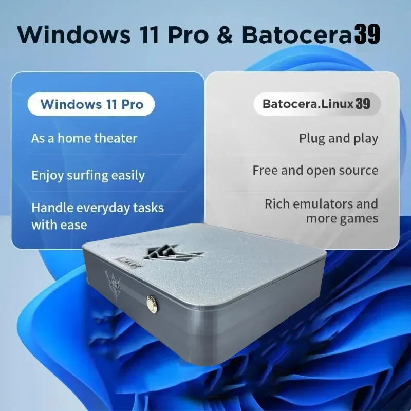 جهاز ألعاب AK1 Pro بنظام مزدوج - مراجعة Retro Gaming Mini Pc وسعره
