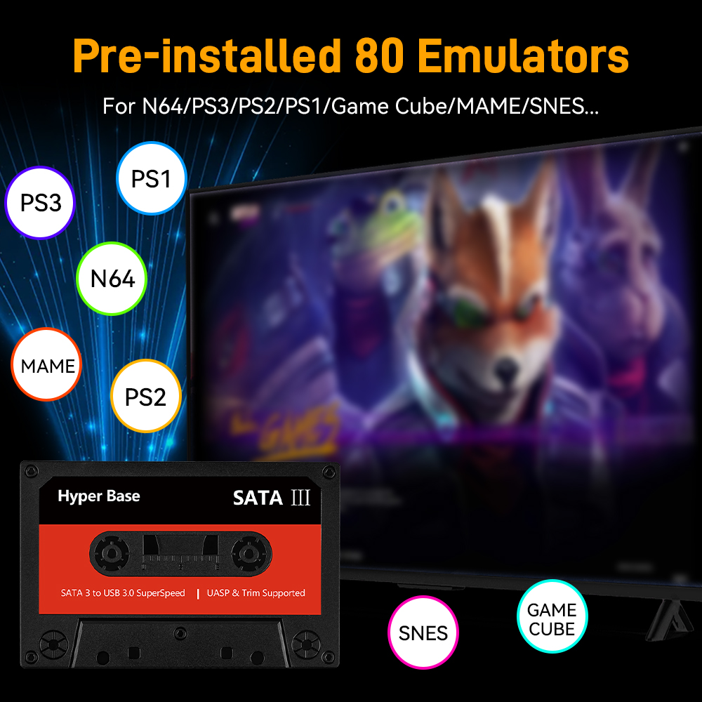 محرك الأقراص الصلبة للعبة المح - مراجعة Retro Gaming Emulator Console وسعره