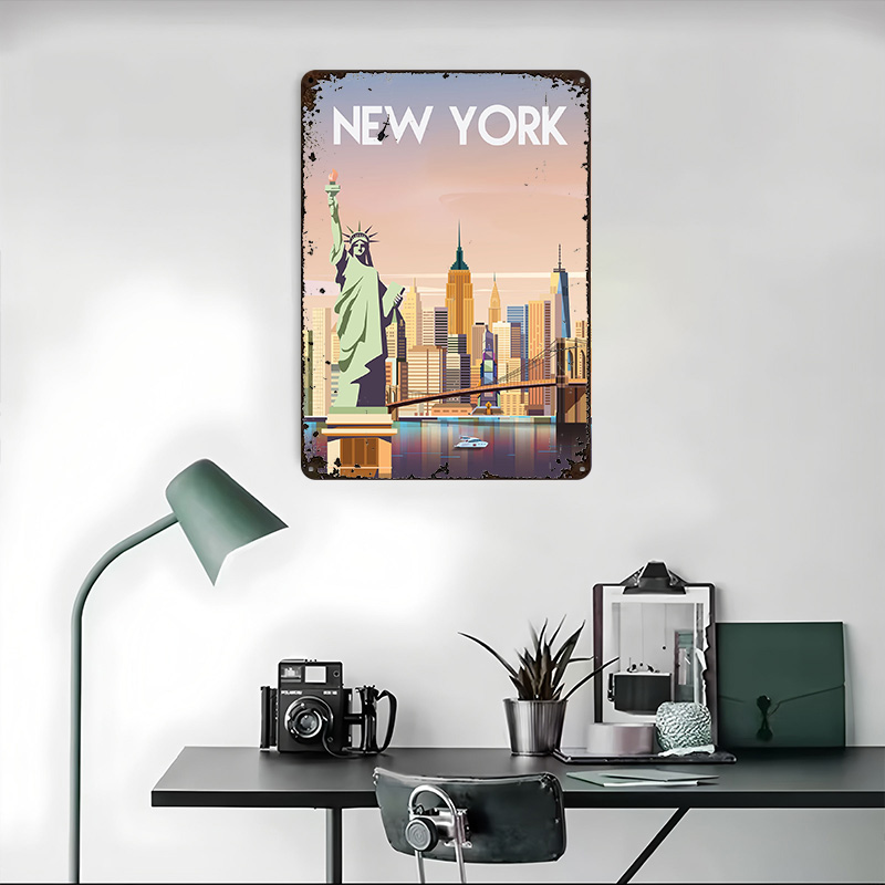لافتات معدنية بتصميم نيويورك،  - مراجعة Retro Gaming York وسعره