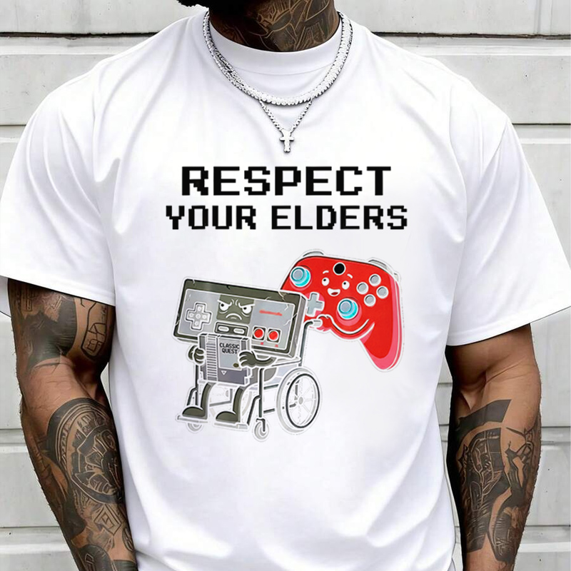 تي شيرت رجالي عصري بتصميم وحدة - مراجعة Retro Gaming Shirt وسعره