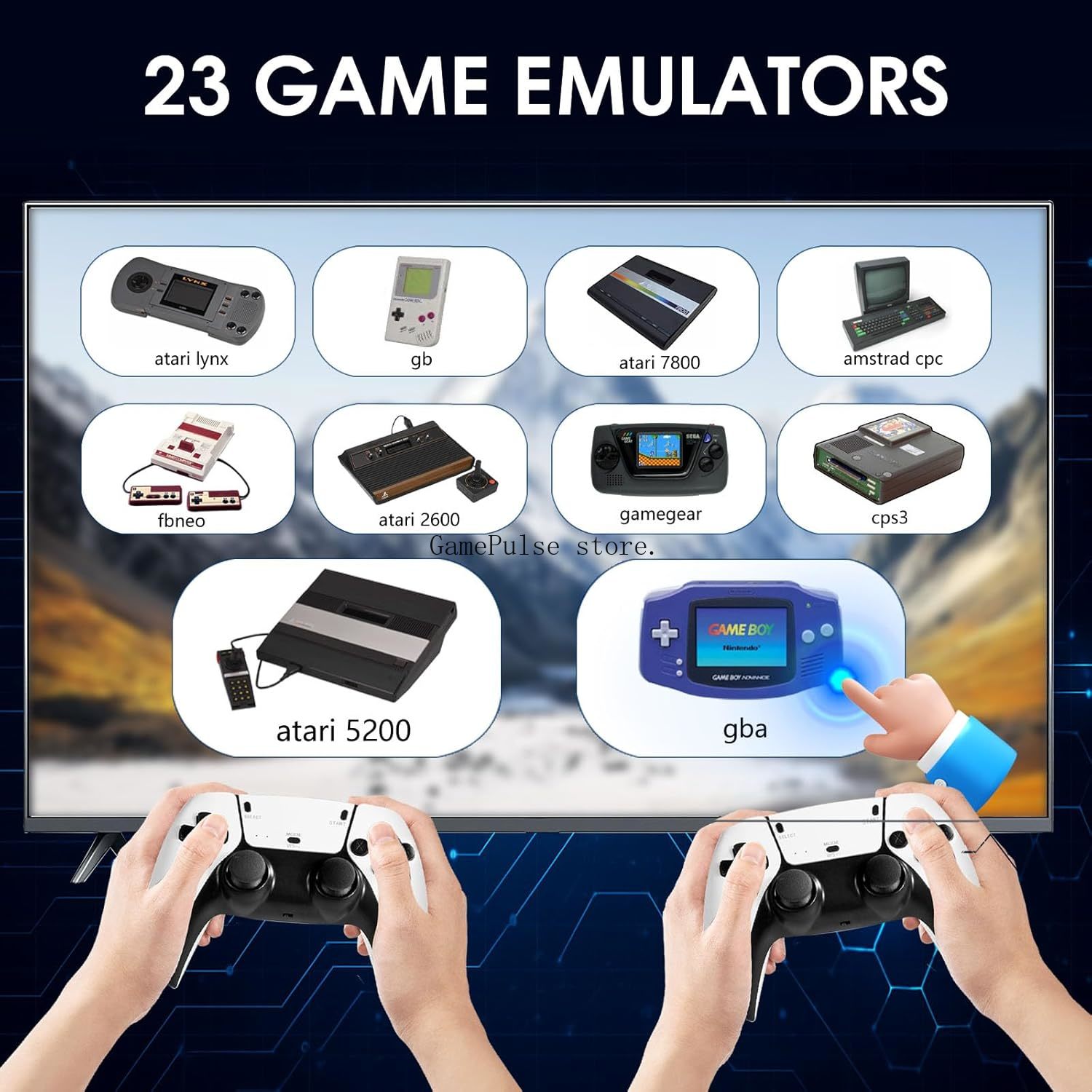 جهاز ألعاب GamePulse 2026 الجد - مراجعة Retro Gaming Emulator Console وسعره