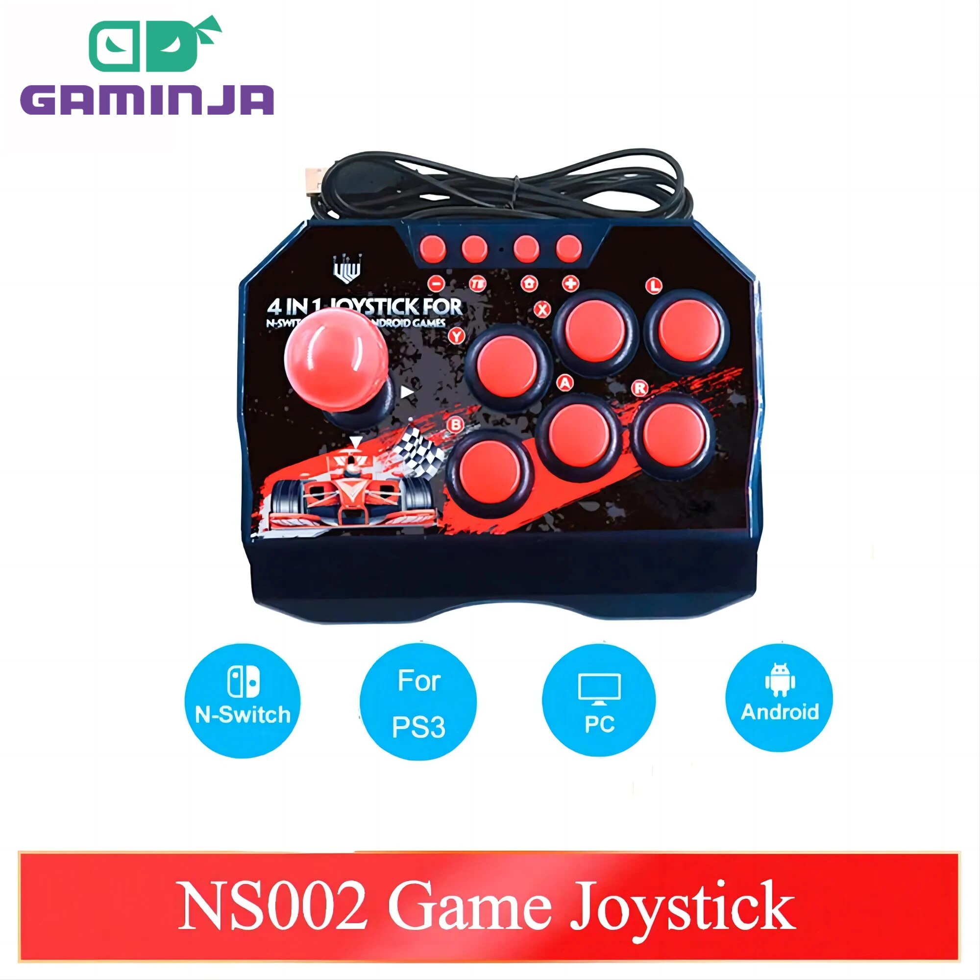 GAMINJA NS002 4 في 1 ريترو وحد - مراجعة Retro Gaming Emulator Console وسعره