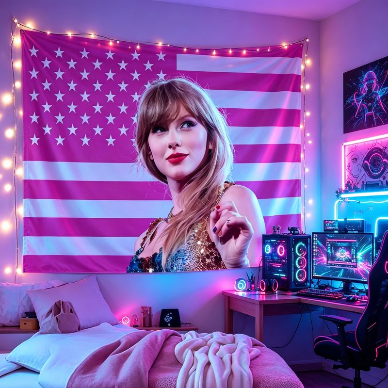 VIKAMA نسيج جداري مطبوع عليه ص - مراجعة Retro Gaming Room وسعره