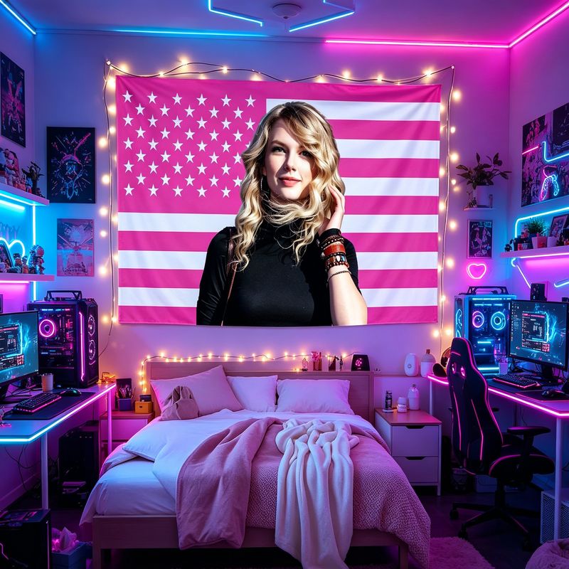 VIKAMA نسيج جداري مطبوع عليه ص - مراجعة Retro Gaming Room وسعره