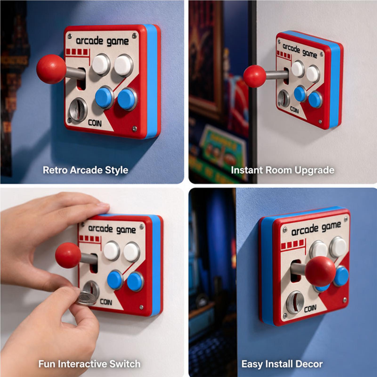 غطاء مفاتيح إضاءة بتصميم ألعاب - مراجعة Retro Gaming Room وسعره