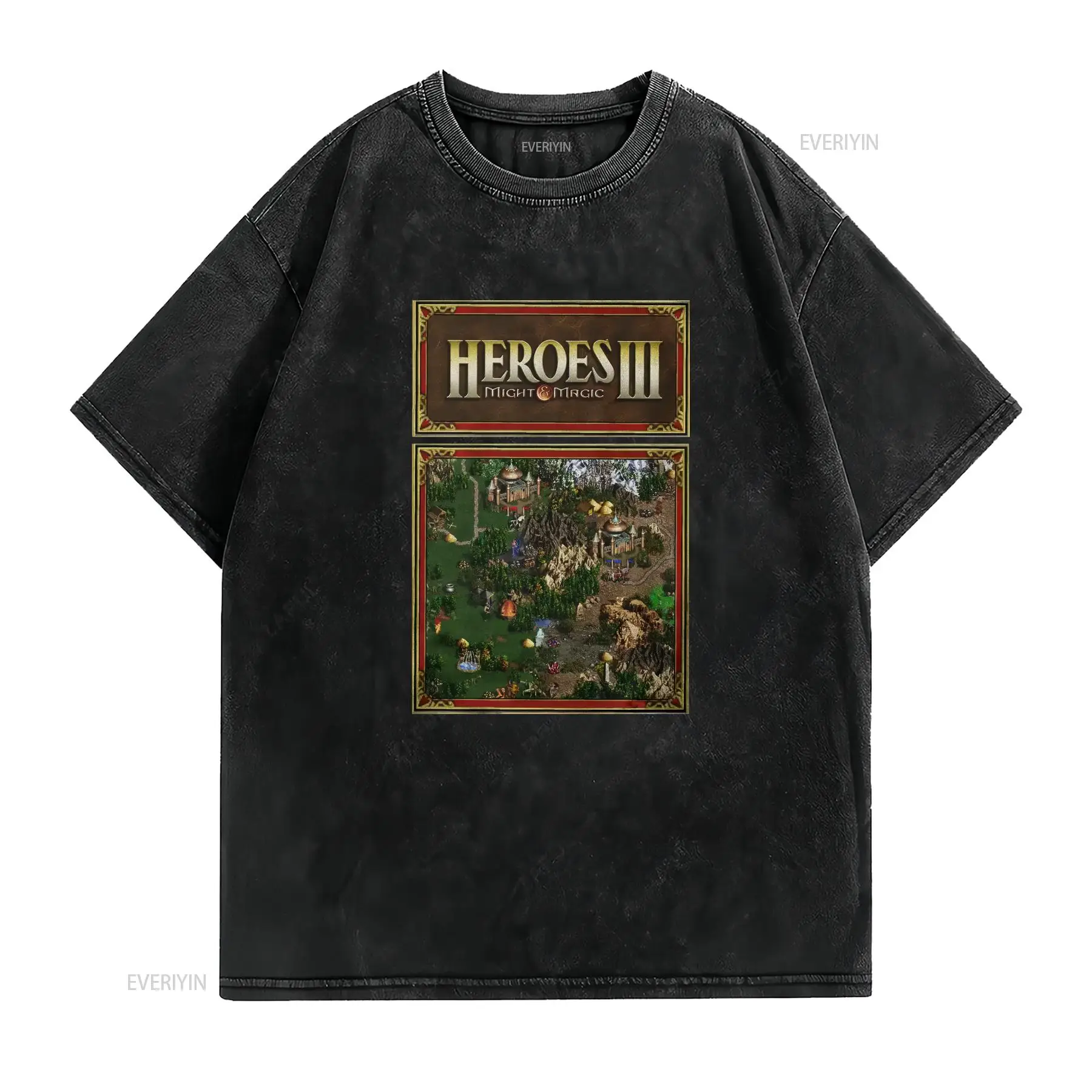 تي شيرت Heroes Map of Might An - مراجعة Retro Gaming Shirt وسعره
