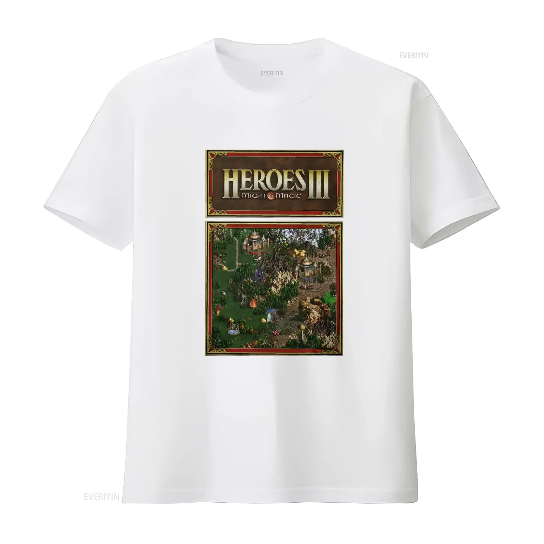 تي شيرت Heroes Map of Might An - مراجعة Retro Gaming Shirt وسعره