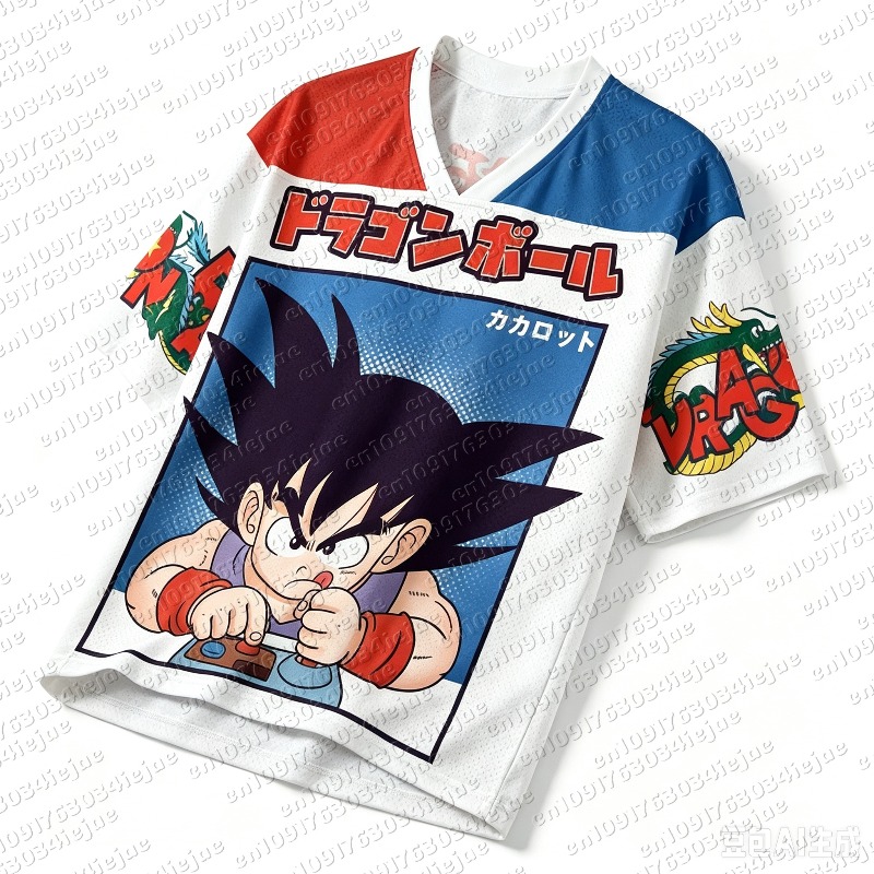 قميص دراغون بول كيد غوكو بتصمي - مراجعة Retro Gaming Jersey وسعره