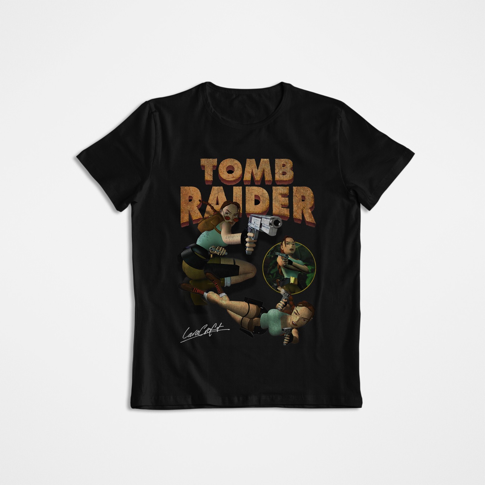 تومب رايدر، لارا كروفت، تي شير - مراجعة Retro Gaming Shirt وسعره
