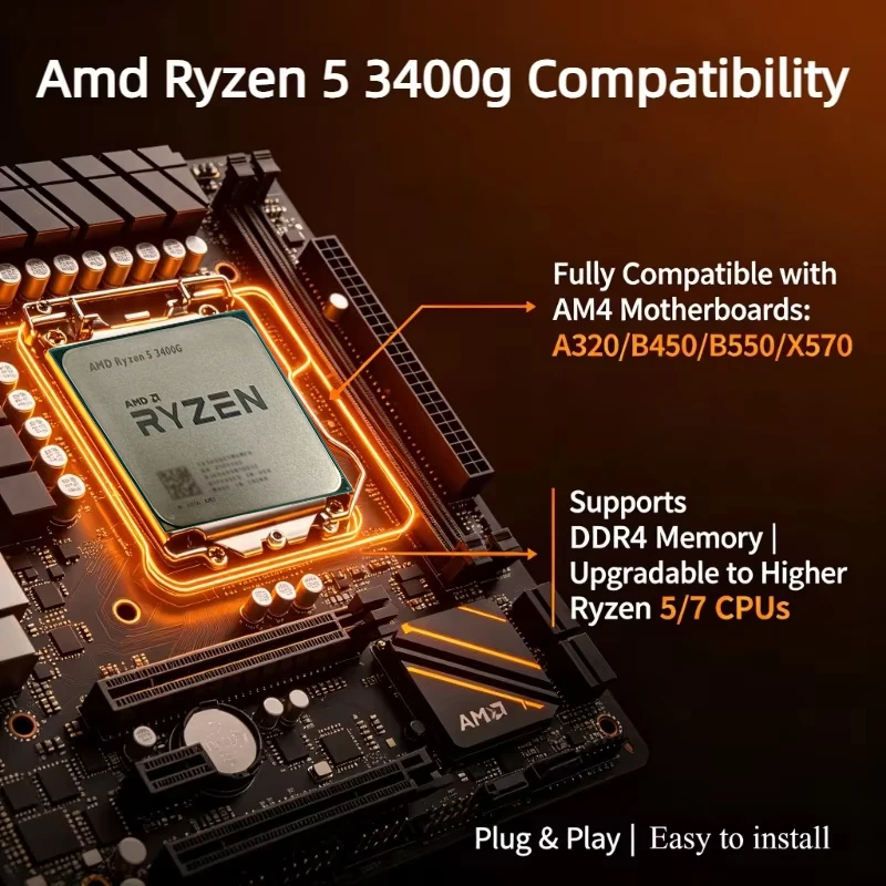 معالج AMD Ryzen 5 3400G AM4 لل - مراجعة Amd Cpu Ryzen 5 وسعره