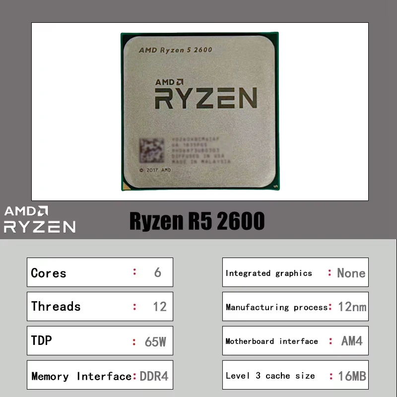 معالج AMD Ryzen 5 2600 (إصدار  - مراجعة Amd Cpu Ryzen 5 وسعره